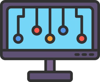 Simge Doldurulmuş Monitör Satırı