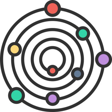 Yörünge Satırı Dolu Simge