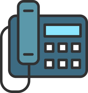 Simge Doldurulmuş Telefon Hattı