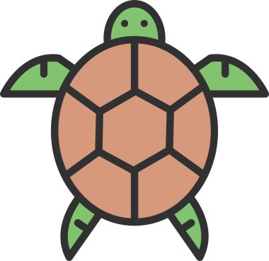 Kaplumbağa Satırı Simge Dolduruldu