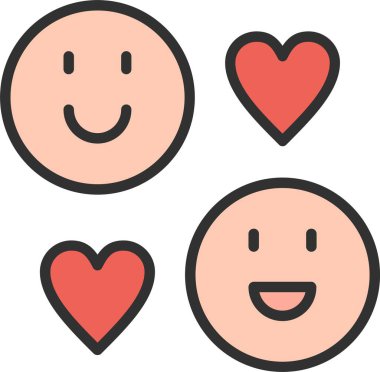 Simge Doldurulmuş Mutluluk Satırı