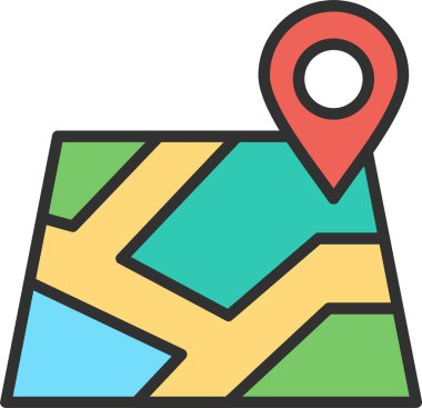 Harita Satırı Doldurulmuş Simge