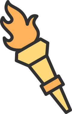 Meşale Satırı Doldurulmuş Simge