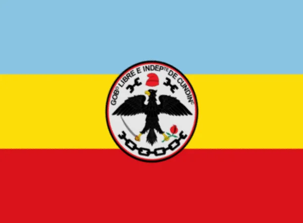 Bandiera Del Dipartimento Cundinamarca Colombia — Foto Stock