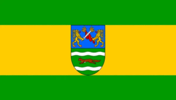 克罗地亚Poega Slavonia县国旗 — 图库照片