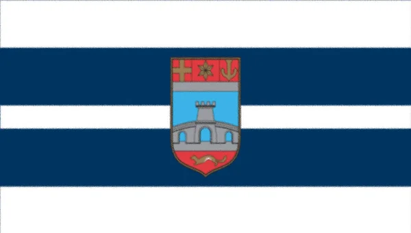 Bandeira Condado Osijek Baranja Croácia — Fotografia de Stock