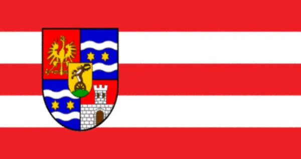 Flagga Varadin County Kroatien — Stockfoto