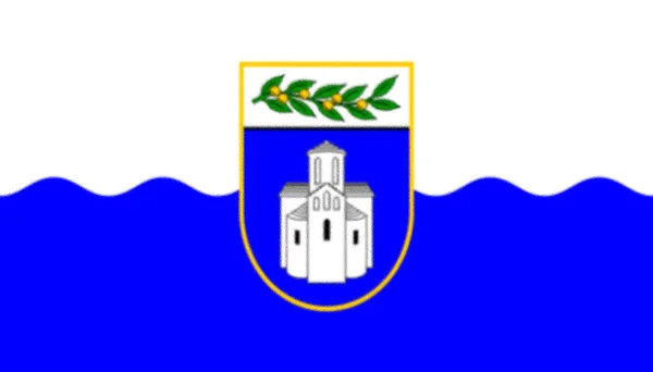 Bandiera Della Contea Zadar Croazia — Foto Stock