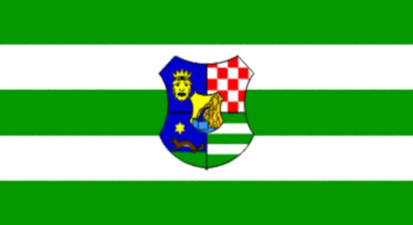 クロアチアのザグレブ郡旗 — ストック写真