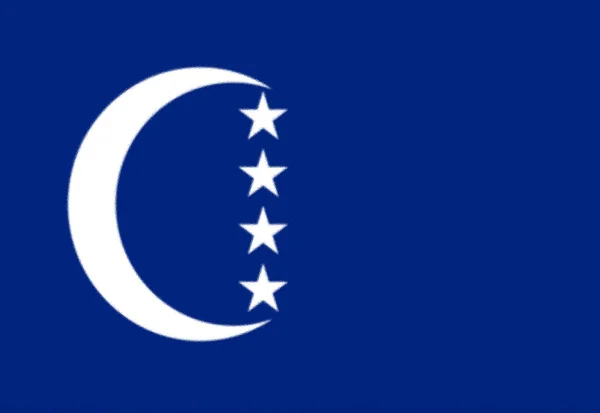 Flag Drapeau Grande Comore — Stock Photo, Image