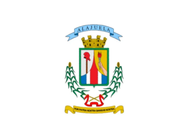 コスタリカのアラフエラ州の旗 — ストック写真