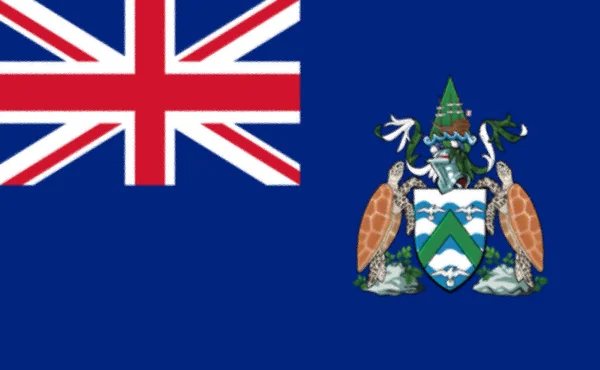 Flag Ascension Island — Stock Photo, Image