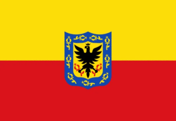Σημαία Της Μπογκοτά Κολομβία — Φωτογραφία Αρχείου