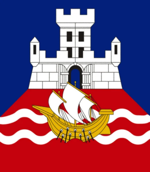 Bandeira Belgrado Sérvia — Fotografia de Stock
