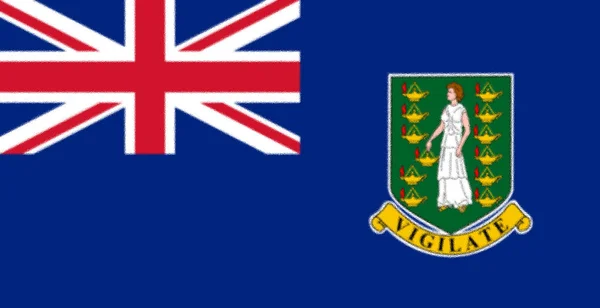 Флаг Британских Виргинских Островов — стоковое фото