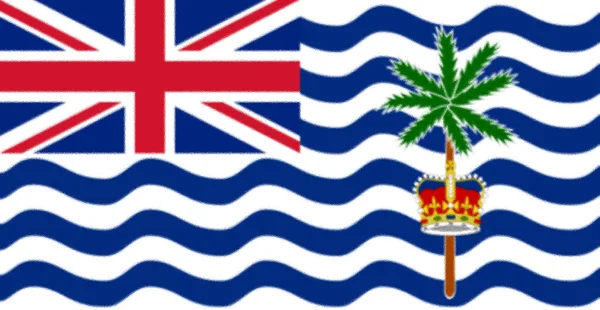 Прапор Британські Території Індійського Океану — стокове фото