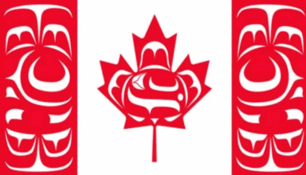 Kanadská Vlajka První Národy — Stock fotografie