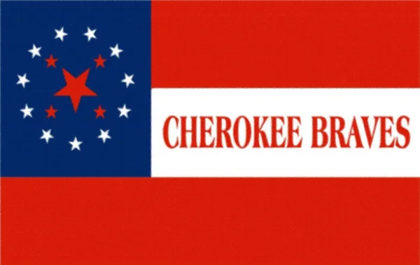 Bandera Los Bravos Cheroquis —  Fotos de Stock
