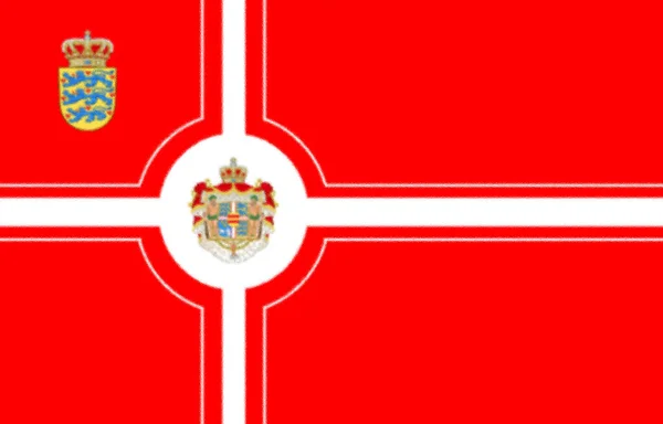 Flaga Kopenhaga Dania — Zdjęcie stockowe
