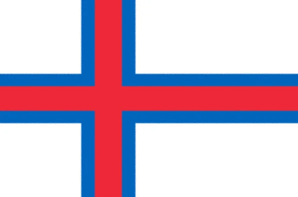 Bandeira Das Ilhas Faroé — Fotografia de Stock