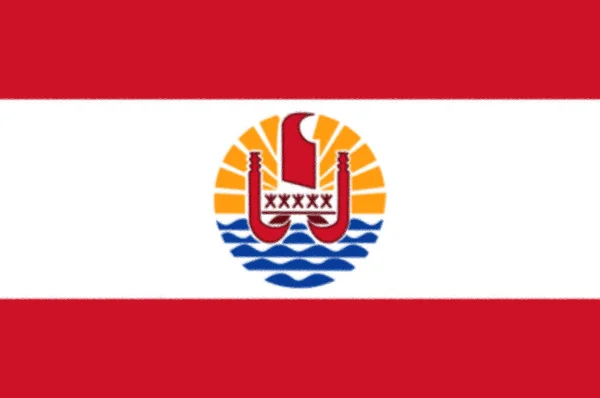 Franska Polynesiens Flagga — Stockfoto