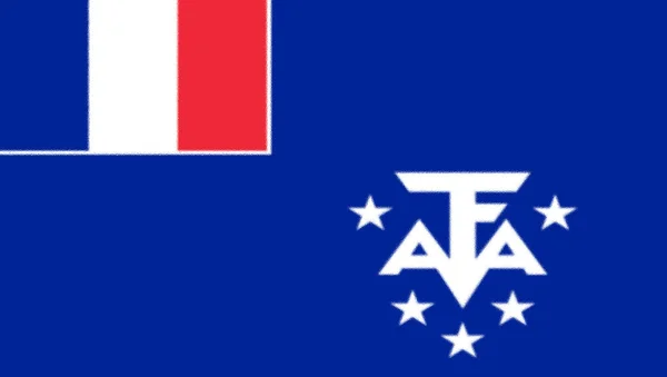 Σημαία Των Γαλλικών Νοτίων Και Ανταρκτικών Εδαφών — Φωτογραφία Αρχείου