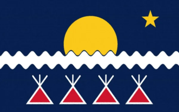 Flagge Der Indianischen Stämme — Stockfoto