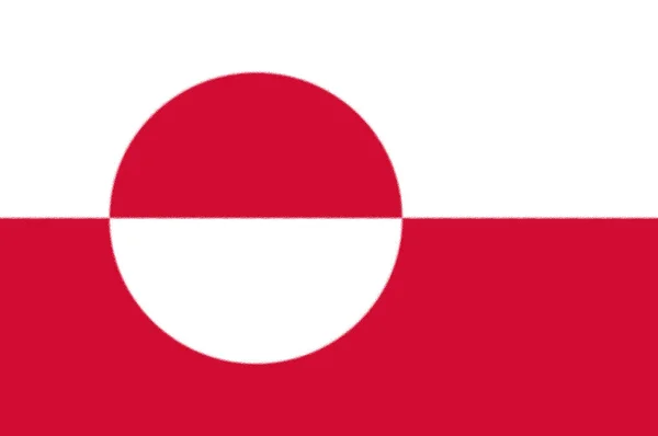 Danimarka Grönland Bayrağı — Stok fotoğraf