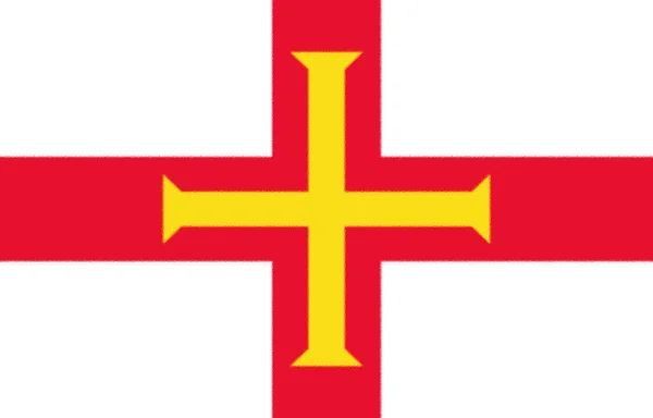 Flagge Der Insel Guernsey — Stockfoto
