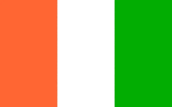 Vlajka Pobřeží Slonoviny — Stock fotografie