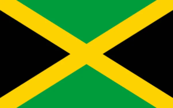 Bandeira Jamaica América Norte — Fotografia de Stock
