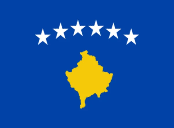 Прапор Косово Європа — стокове фото