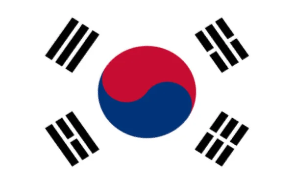 Σημαία Της Νότιας Κορέας — Φωτογραφία Αρχείου