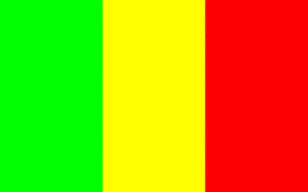 Mali Bayrağı Afrika — Stok fotoğraf