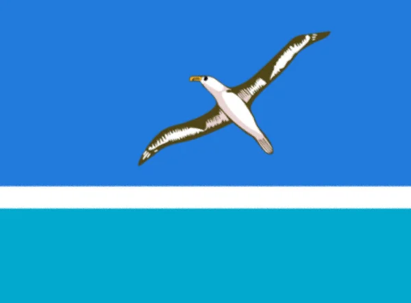 Midway Szigetek Zászlaja — Stock Fotó