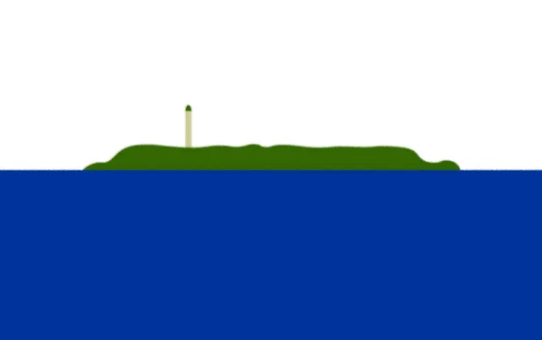 纳瓦萨岛的旗子 — 图库照片