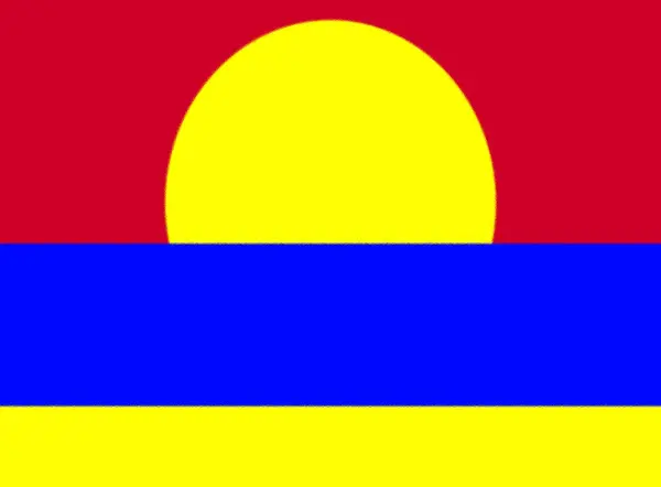 Σημαία Της Ατόλλης Παλμύρα — Φωτογραφία Αρχείου
