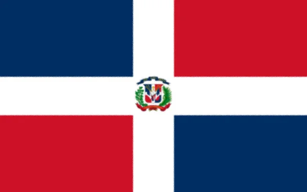 Vlag Van Dominicaanse Republiek — Stockfoto