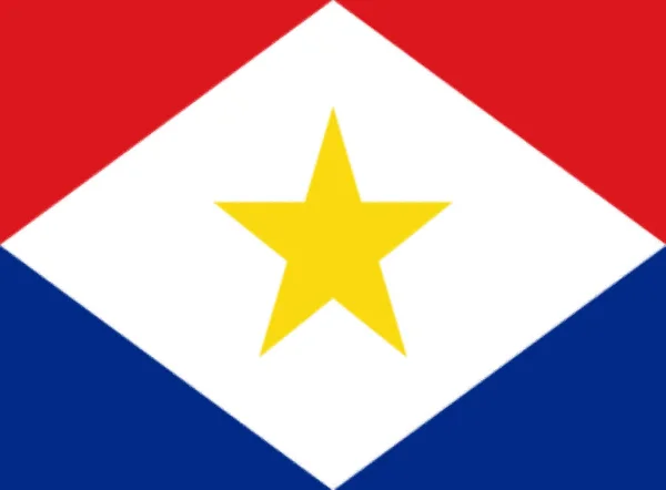 Schöne Flagge Von Saba — Stockfoto