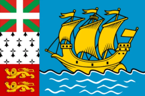 Flag Saint Pierre Miquelon — Stock Photo, Image