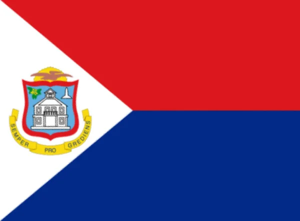 Flagge Von Sint Maarten — Stockfoto