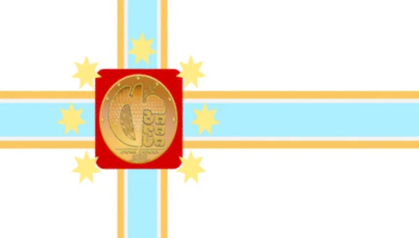Bandeira Tbilisi Geórgia — Fotografia de Stock
