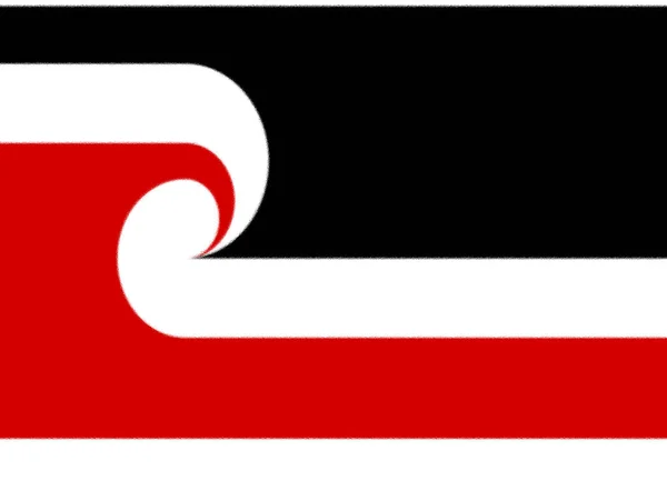 Flagga Tino Rangatiratanga Ett Mori Språk — Stockfoto
