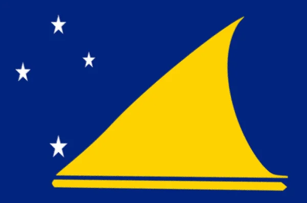 Flaga Wysp Tokelau — Zdjęcie stockowe
