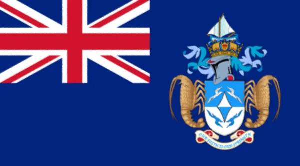 Flagga Tristan Cunha — Stockfoto