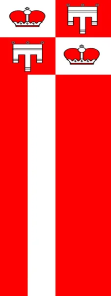 Vlajka Vaduz Lichtenštejnsko — Stock fotografie