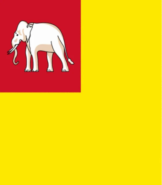 Bendera Kerajaan Vientiane — Stok Foto