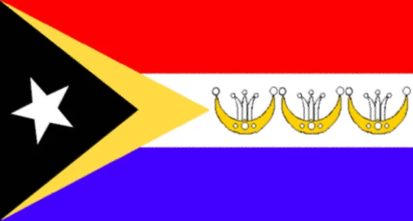 Liqui Bayrağı Doğu Timor — Stok fotoğraf