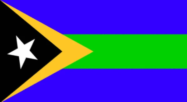 Vlajka Okresu Manatuto Východním Timoru — Stock fotografie