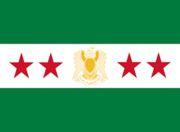 Flagge Der Vereinigten Arabischen Republik Die 1958 Mit Einer Politischen — Stockfoto
